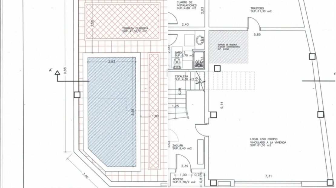 Foto 1 de la propiedad: SOLAR CON PROYECTO PARA CONSTRUIR UNA CASA CON PISCINA EN CALLE PLANELLES