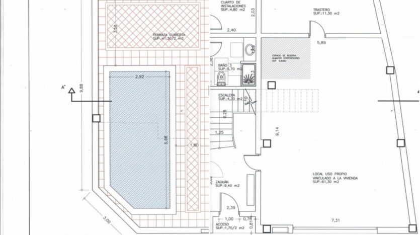 Foto de la propiedad: SOLAR CON PROYECTO PARA CONSTRUIR UNA CASA CON PISCINA EN CALLE PLANELLES
